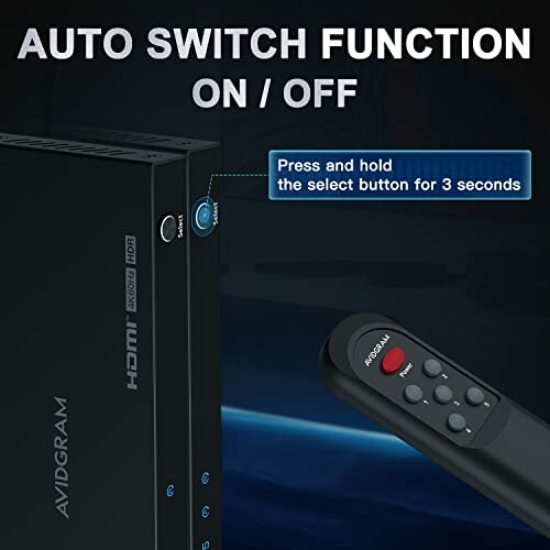 AVIDGRAM HDMI Switch 4K 60Hz