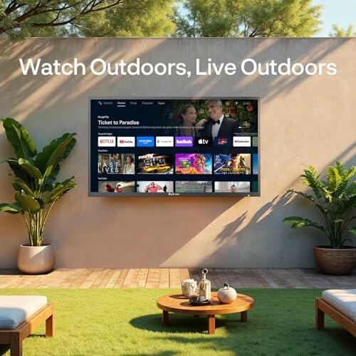 SYLVOX 65 Zoll Outdoor Fernseher