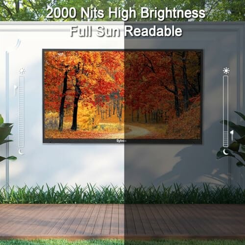 Outdoor-Fernseher mit hoher Helligkeit, lesbar bei direkter Sonneneinstrahlung