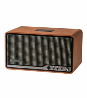 Retro-Radio mit Holzgehäuse und Tasten